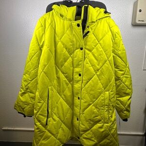 Arctic Expedition Diamond Quilted Parka Jacket w/ removable hoodie. Sz 1X.